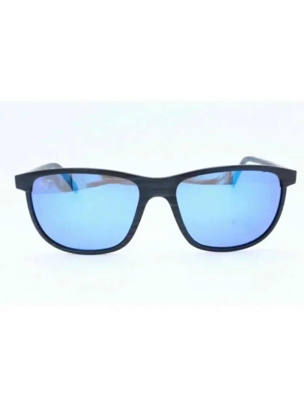 Maui Jim Dragon's MJ 811-03S Navy Stripe Sunglasses Polarized Blue Lens